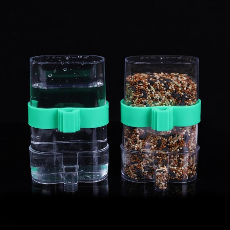 2Pcs Water Feeders for Birds Water Dispenser Automatic Food Feeder for Cockatiel