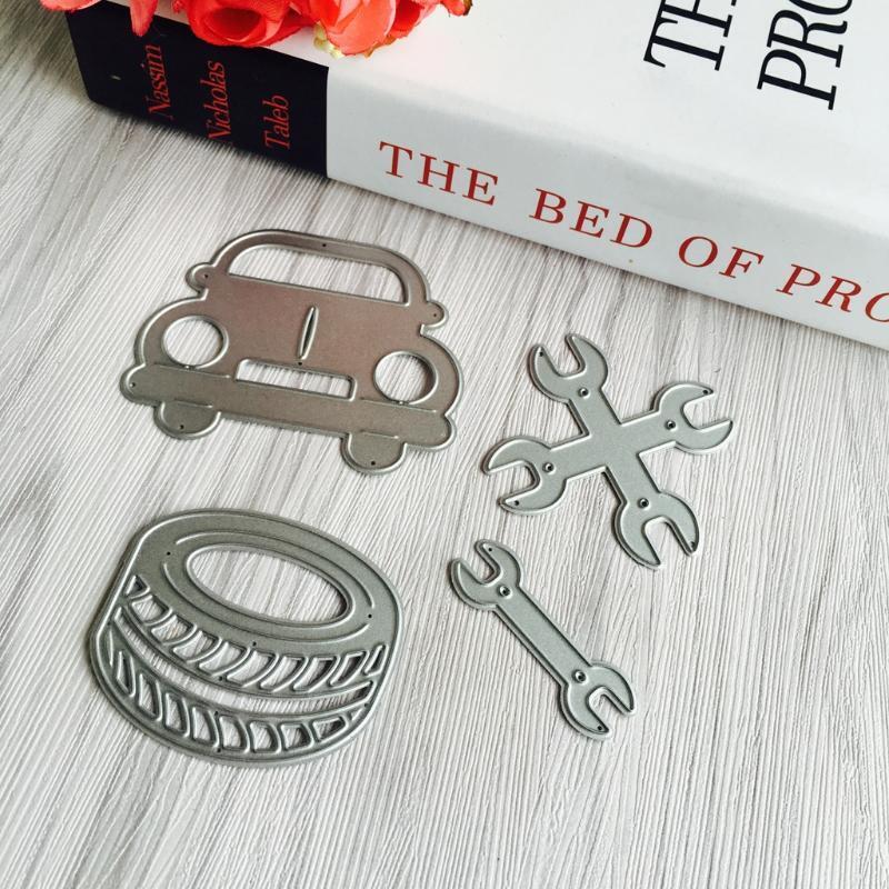 Tyre Paper Card Embossing Metal Steel Cutting Dies Stencils DIY Scrapbooking