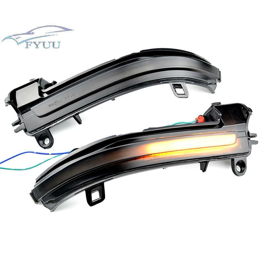 2xBlack Housing Yellow LED Rearview Mirror light Left&Right For BMW i3 2014-2018
