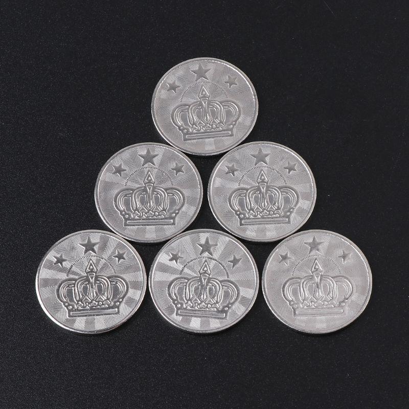 10Pcs 25mm Stainless Coins Commemorate Coin Metal Gift Crafts Souvenir Coins