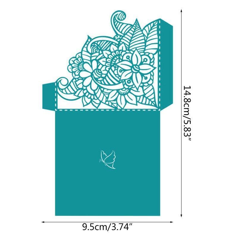Flower Envelope Cutting Dies Handmade Stencil Mold Embossing Pattern