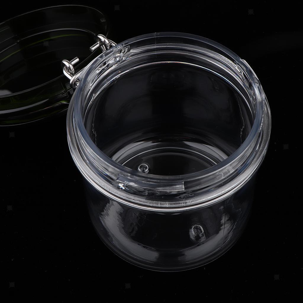 2 Pieces 220 MLPlastic Storage Jar, Airtight Lid With Leakproof