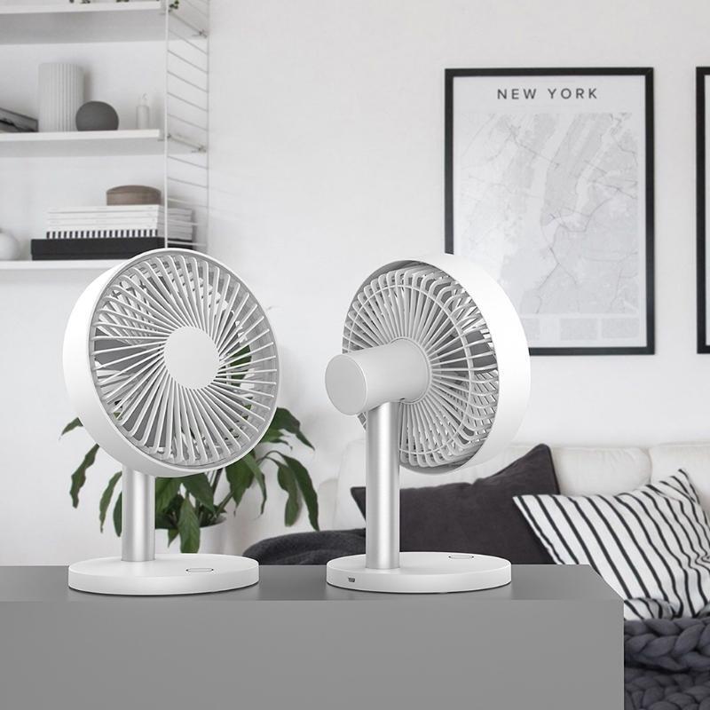 Portable Fan Desktop Fan With 2000mAh Battery USB Fan 3 Speed 100° Rotation