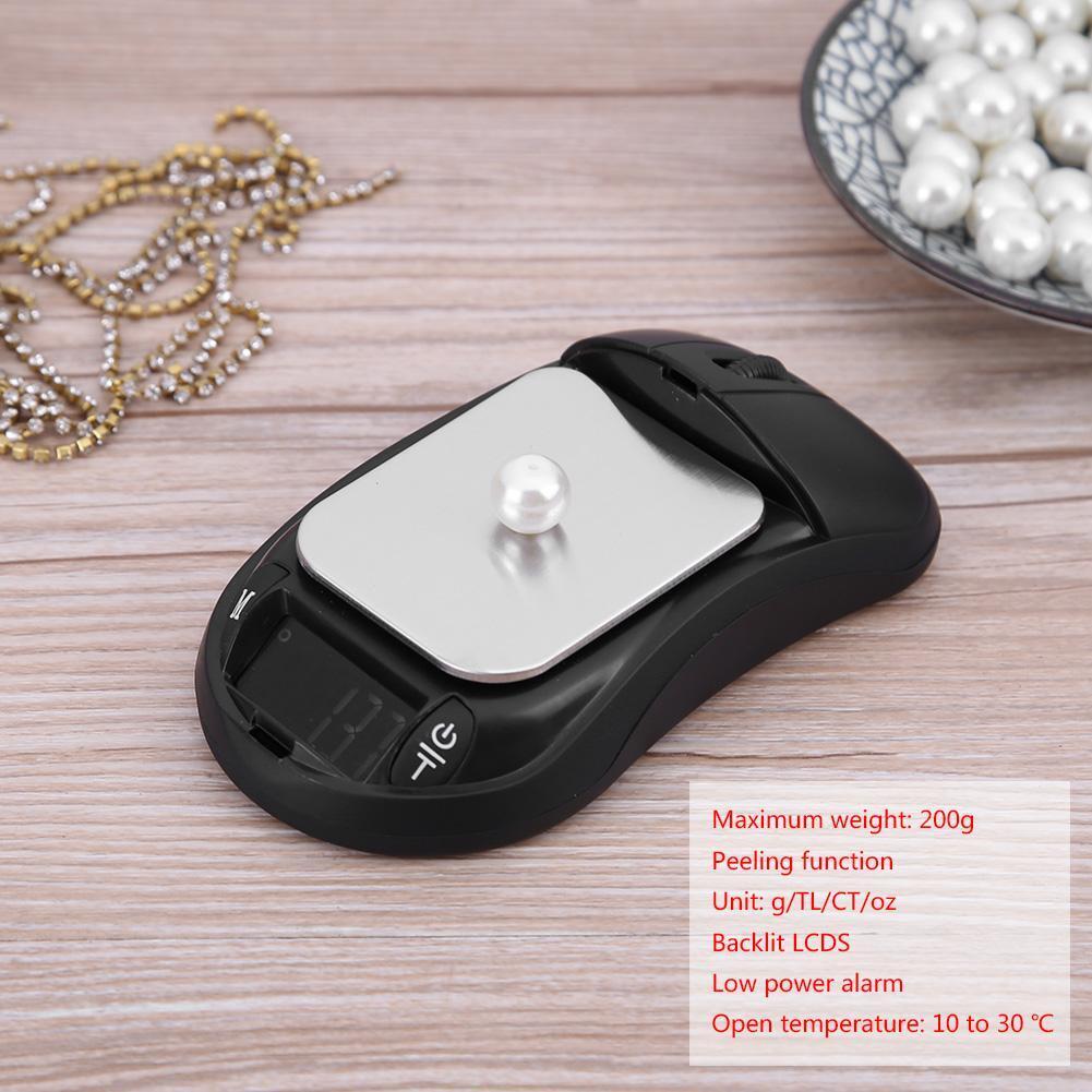 Portable LCD Display Mouse Scale Digital High Precision Jewelry Scale Tools