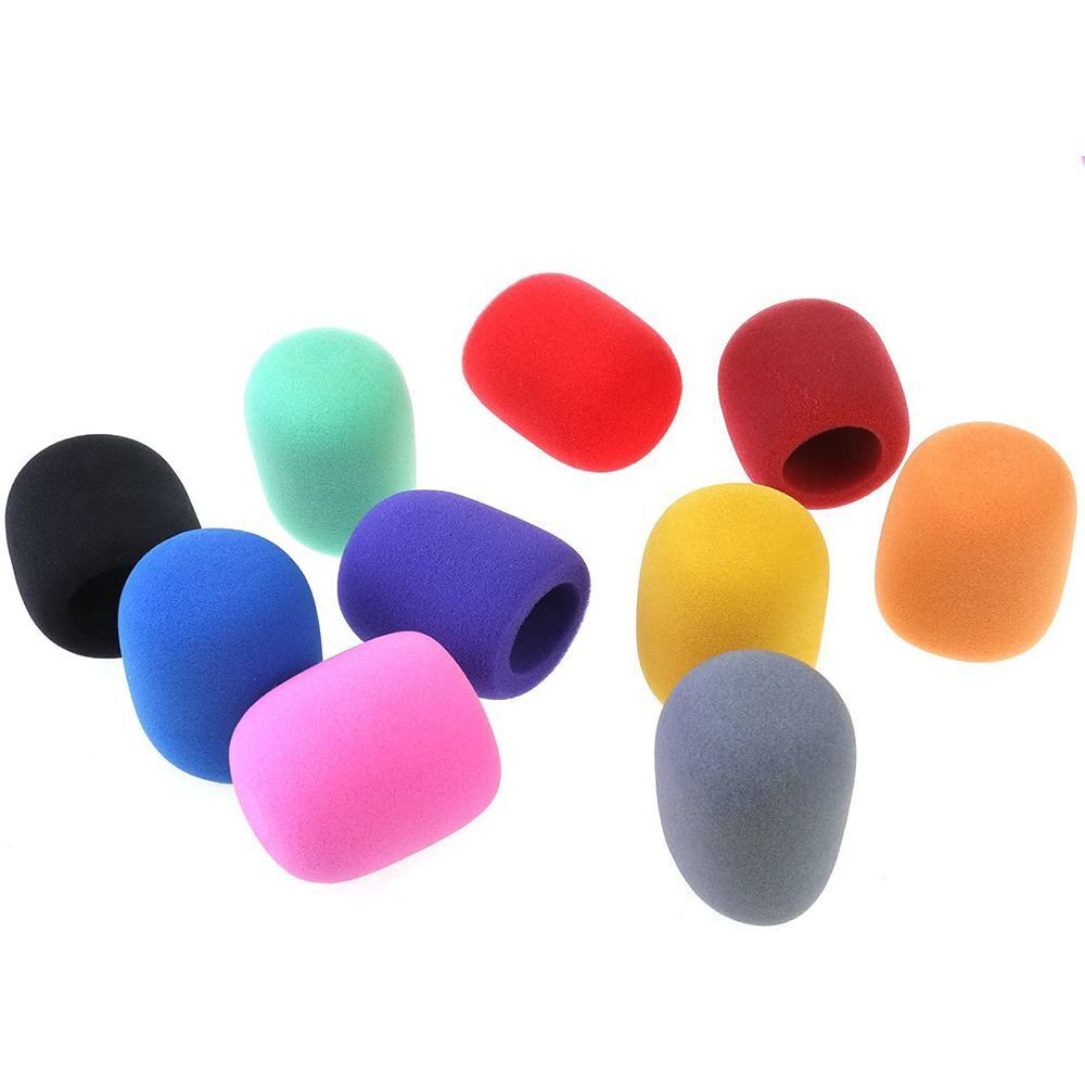 5 pcs Colorful Professional Studio Soft Sponge Microphone Cap Cover Protective