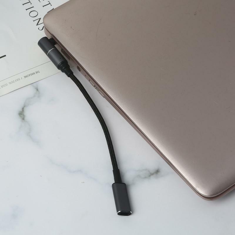 100W USB Type C 90 Degree 5.5x1.7 mm Male Power Charging Cable for Acer 19V3.42A