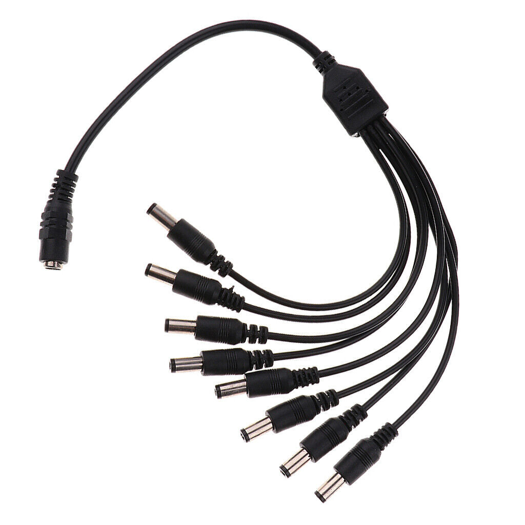 DC 1 Fe To 8  Output  Splitter Cable Y-Adapter For  Accessories