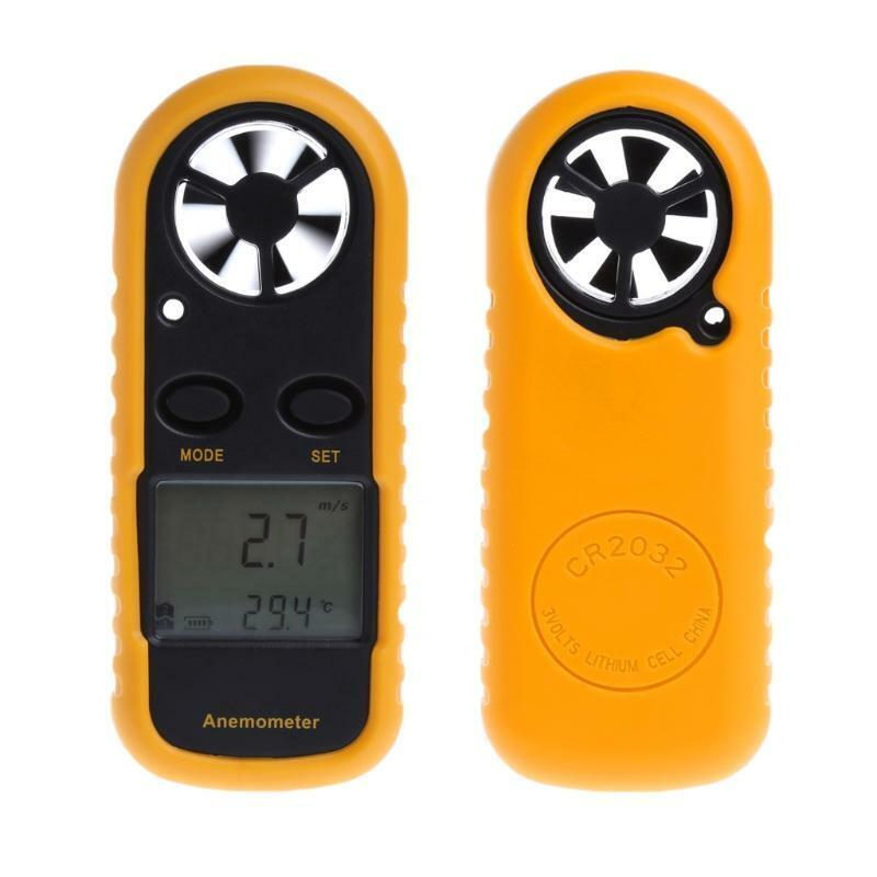 GM816 Mini Digital Anemometer Wind Speed Temperature Tester w/LCD Backlight