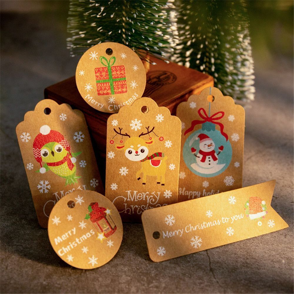 Supplies Kraft Paper Kraft Tag Hang Tags Christmas Labels Gift Wrapping