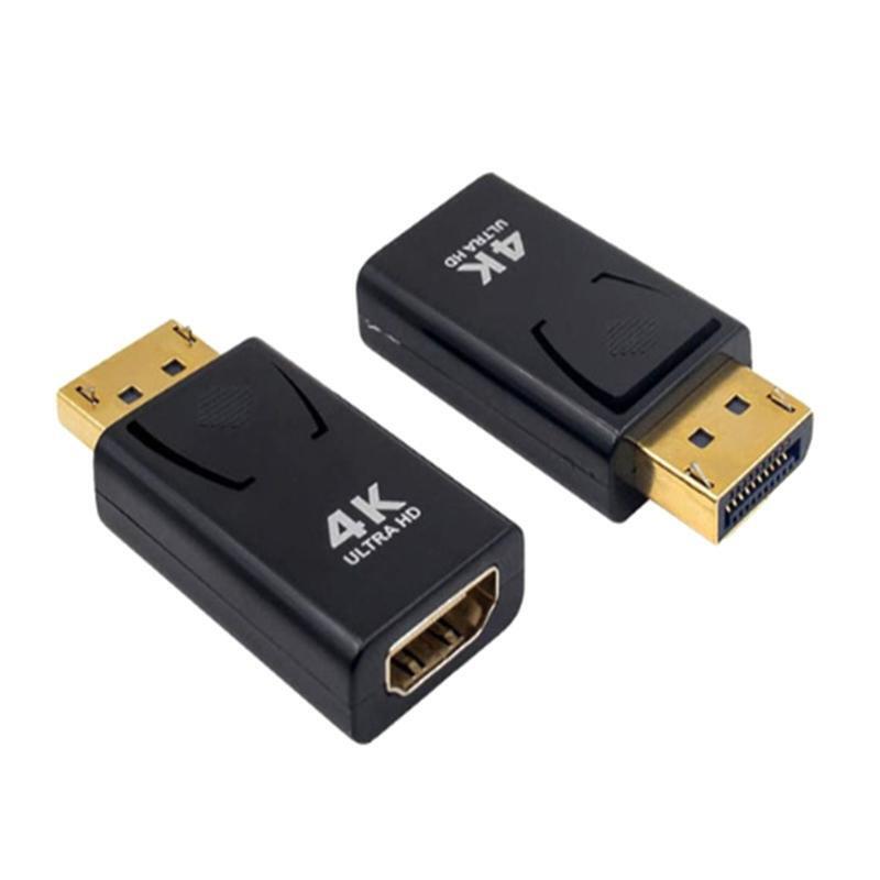 4K DisplayPort to HDMI-compatible Adapter Converter Display Port DP to TV Plug