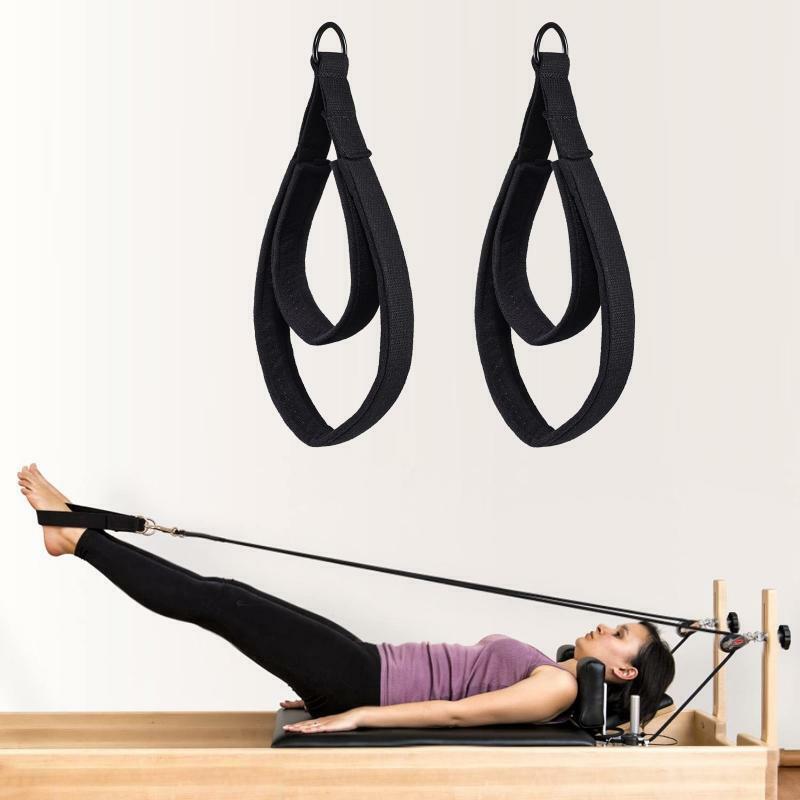 Pilates Reformer Double Loop Straps Handle D-Ring Fitness Yoga Accessories Gift