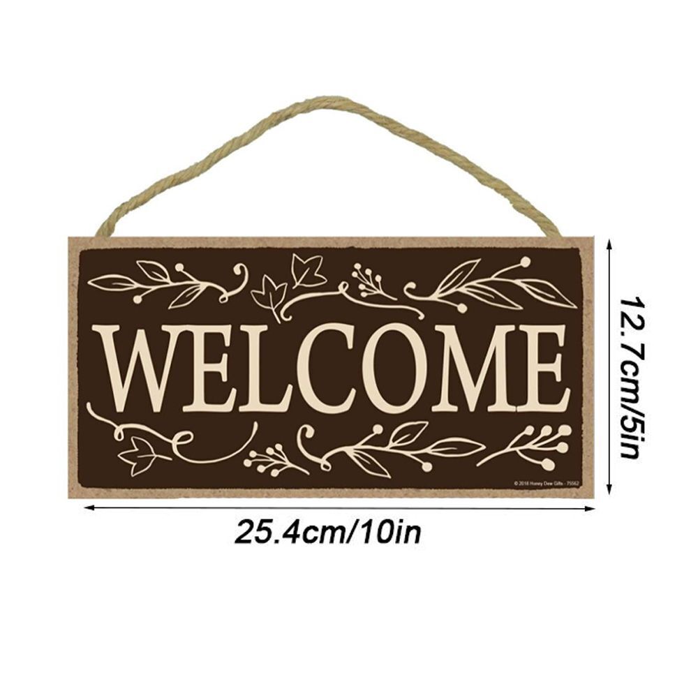 Hanging Family Decorative Welcome Sign Wooden Door Sign Welcome Plaques