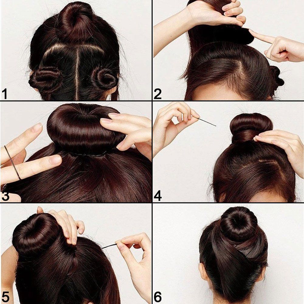 Women Accessories Bun Maker Hair Styling Tools Hair Ring Magic Donut Shaper