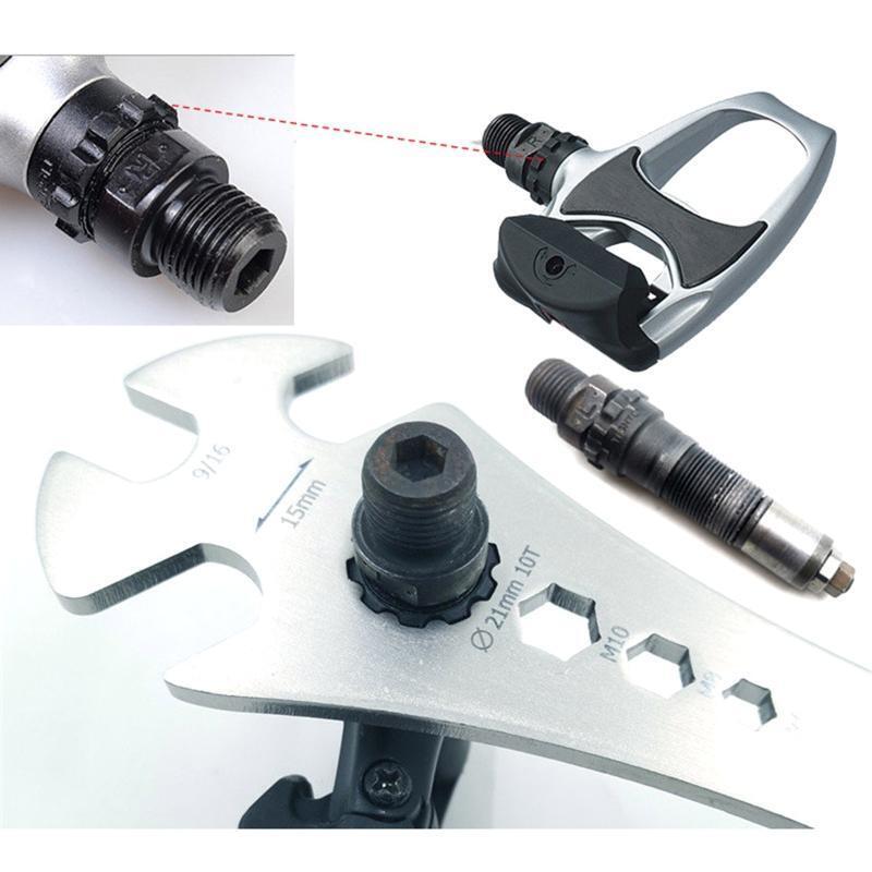 Bicycle Pedal Wrench Extra Long Handle Cycling Pedal Spanner for MTB Road Bike