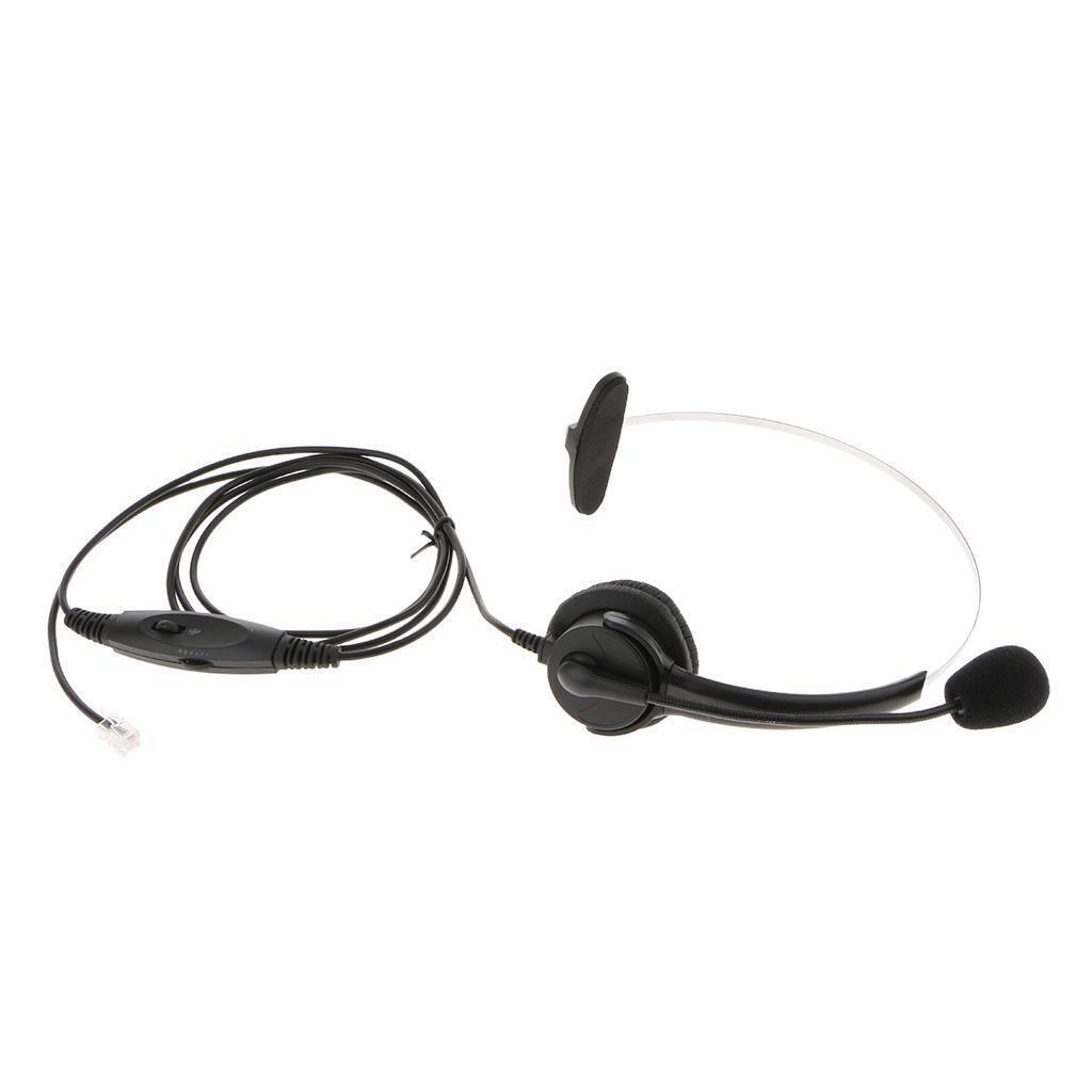 Prettyia   RJ9       Call   Center   Headsets   Noise   Canceling   Telephone