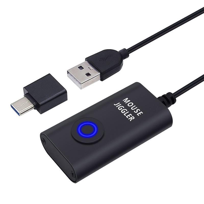 USB Mouse Jiggler Mouse Mover Random Movement,On/Off Switch Keeps Computer Awake