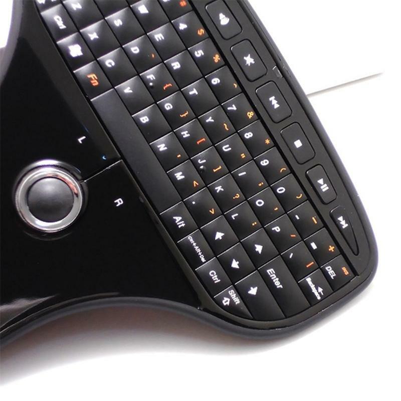 Wireless Remote Keyboard Air Mouse With Ultra Light Trackball for TV Computer