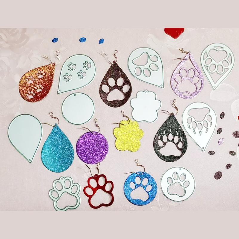 Earring Craft Die Mold Stencil For DIY Scrapbook Embossing Cutting Dies Template