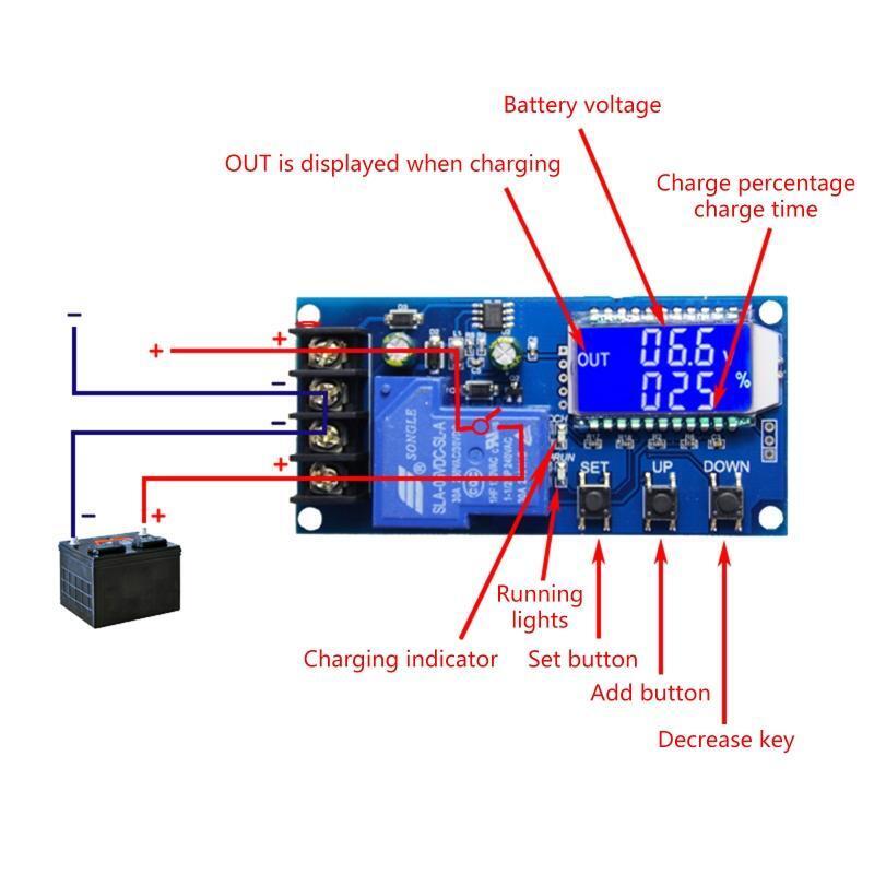 Batteries Charging Protection Relay Module Regulator Low Voltage Cut Off Switch