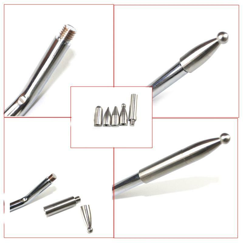 Stainless Steel Car Depression Repair Crowbar Head Hook Replacement 5Pcs Set