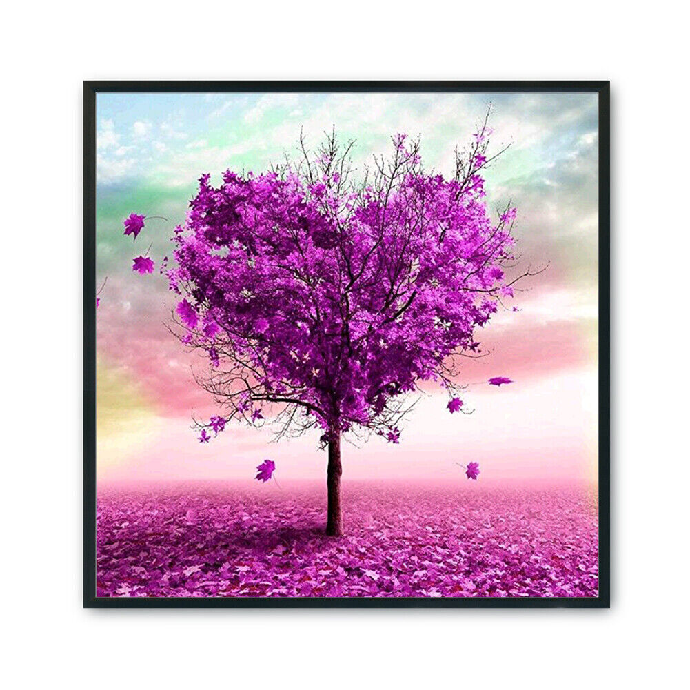Love Tree Cotton Cross Stitch DIY 11CT Stamp Embroidery Print Craft (SZX55)