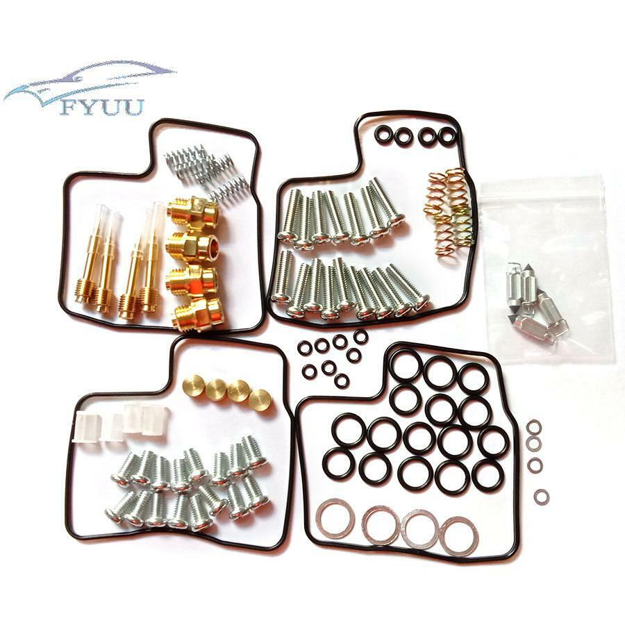 4 Sets for VF700C VF700F VF750F Carburetor Repair Kit w/ Gasket Screw Spring