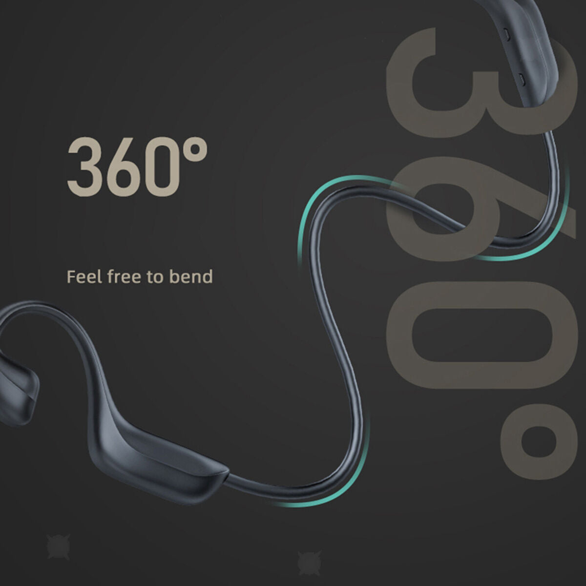 Ear   Conduction Headphones  5.1 HD Stereo Headset for