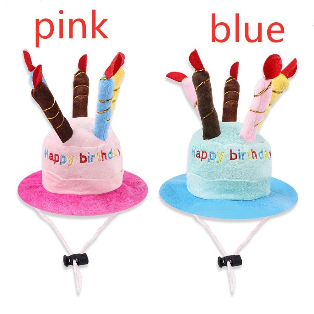 Birthday Party Costume Birthday Cake Beanies Hat Dog Cat Hat Headdress Pet Cap