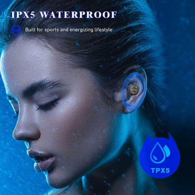3-4Hours Using Time Bluetooth-compatible Earpiece in-Ear Rechargeable Case