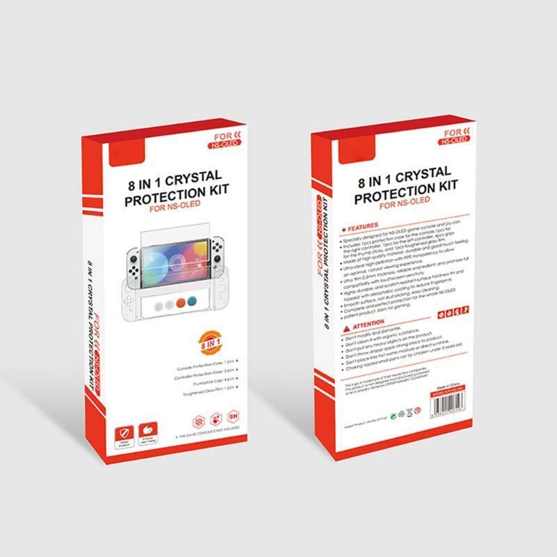 Protective Skin Cover Crystal Shield Tempered Guard Film Screen for Switch OLED