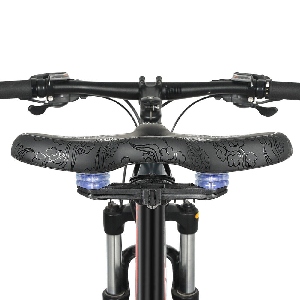 WSET BIKING Widened MTB Bike Saddles Hollow Breathable Bicycle Seat Cushion