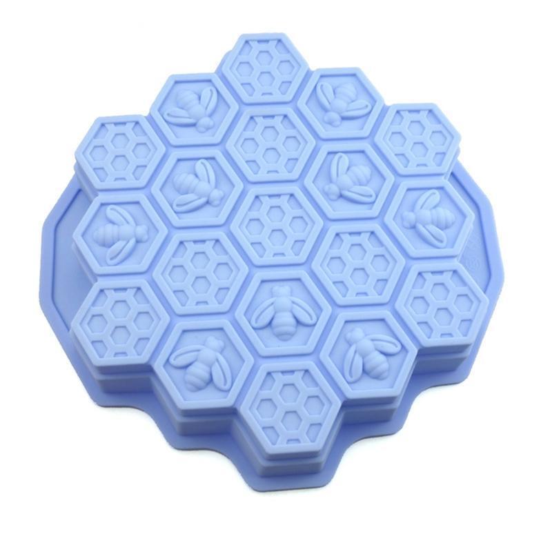 DIY Honeycomb Shape Shape Mold Silicone Craft Cake Clay Soap Decorating Family