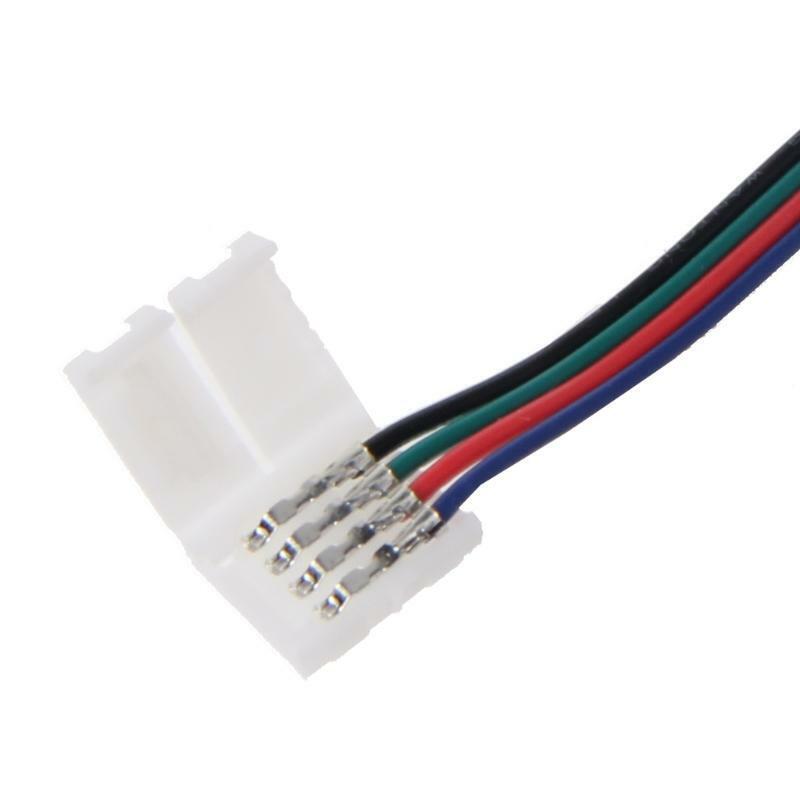 4 Pin 10mm 17cm RGB LED Strip Light Adapter Connector Wire For 5050 LED Light