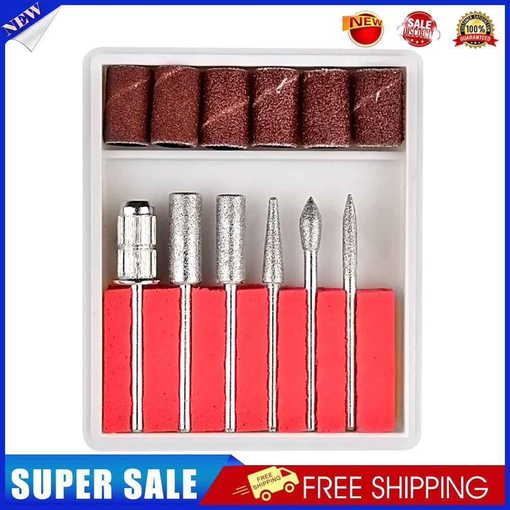 6pcs/Set Nail Drill Bits Grinder Manicure Polish Rotary Burr Cuticle Cutter