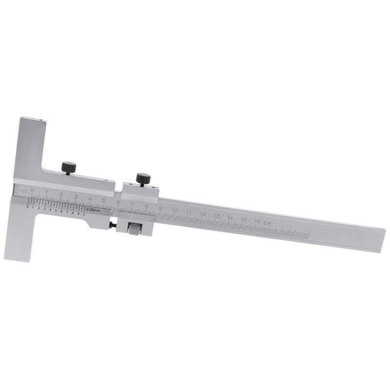 T-Type 0-160mm Vernier Caliper DIN862 Scraper Bridge Tool 0.05mm Fine Adjustment