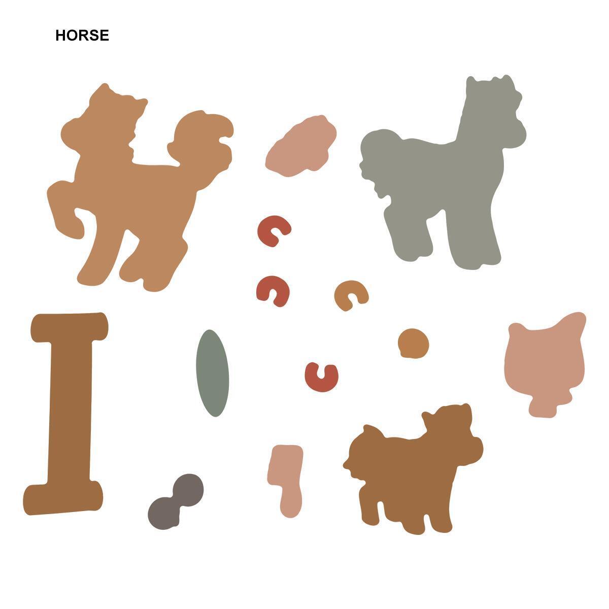 Horse Silicone Stamps Cutting Dies Stencil DIY Scrapbooking Album Decor