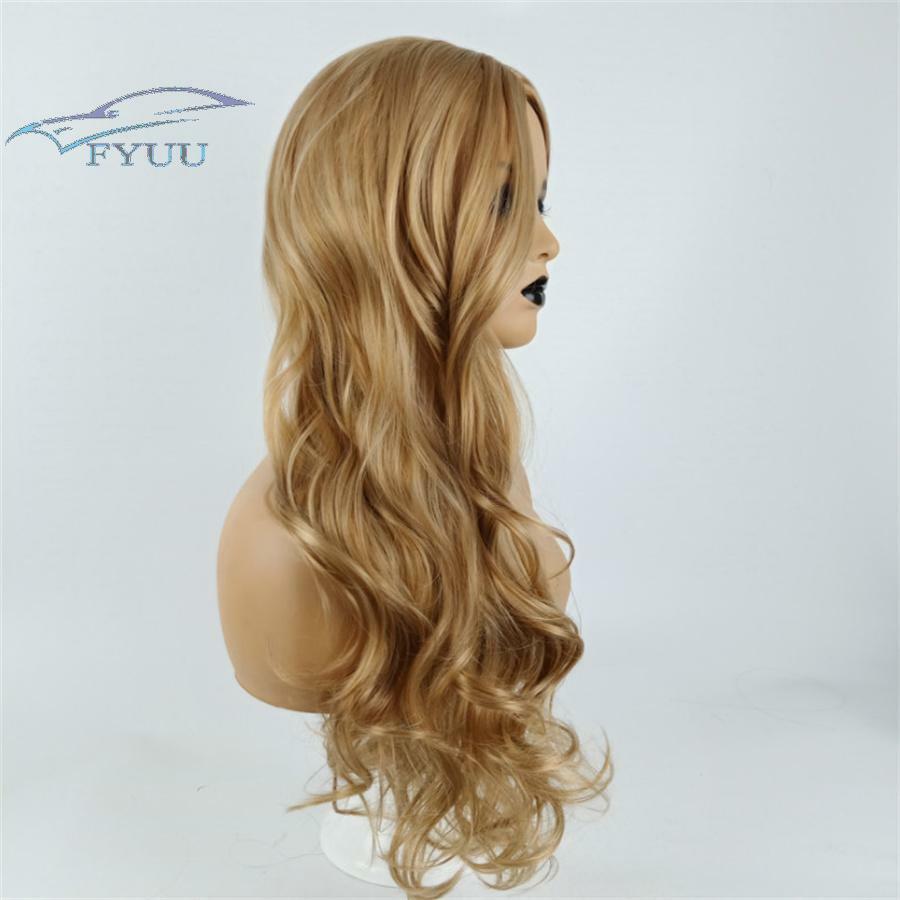 Daily Wig Synthetic Curly Hair Middle Part Heat Resistant Fibre Fashion style