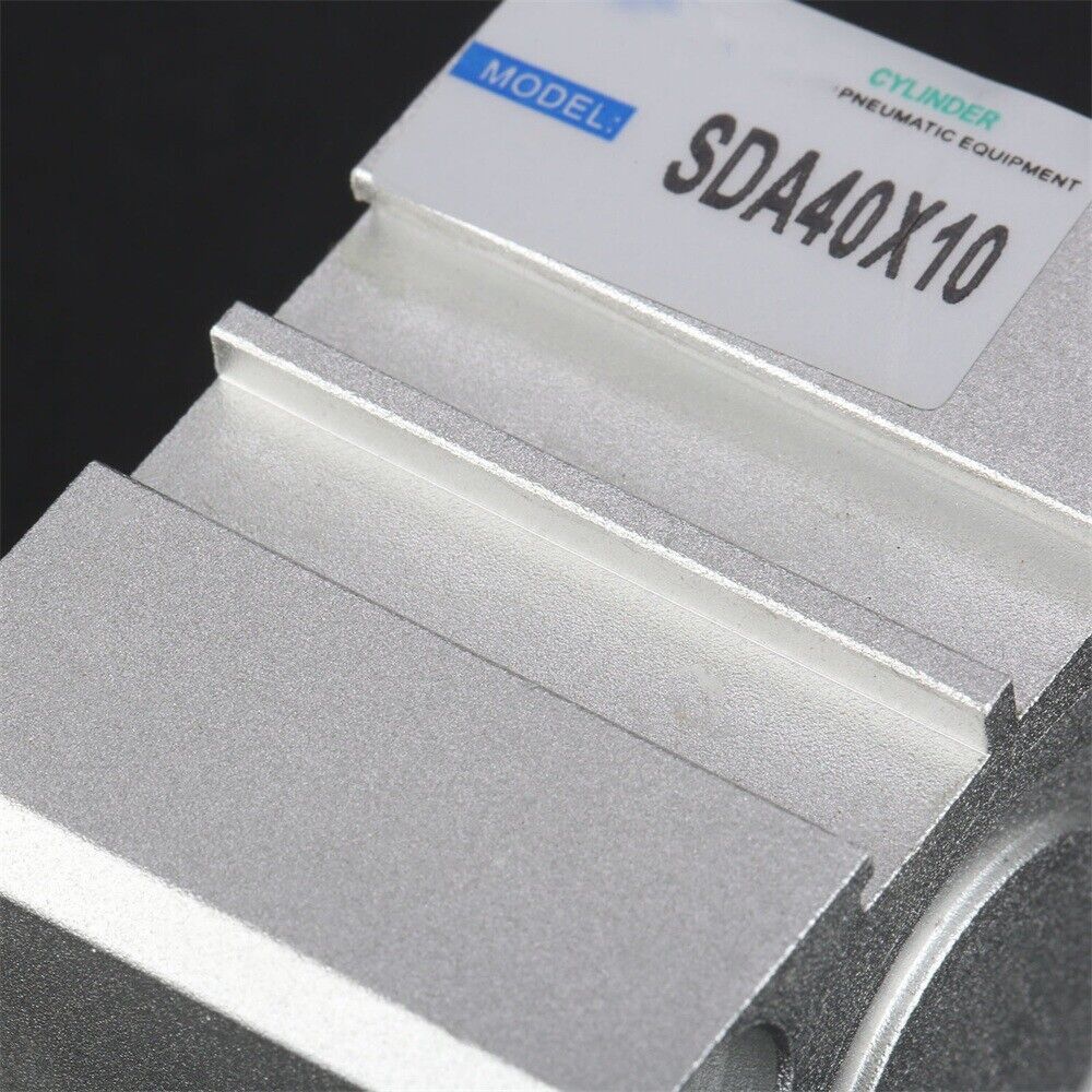 NEW 1PC SDA40x10 Pneumatic SDA40-10mm Double Acting Compact Thin AIR Cylinder