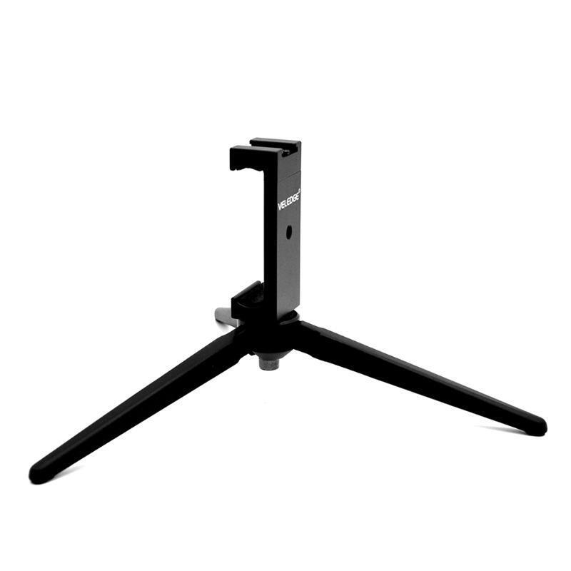 Veledge VD-30 Mini Portable Tripod Stand With Adapter Clip Holder - BLACK