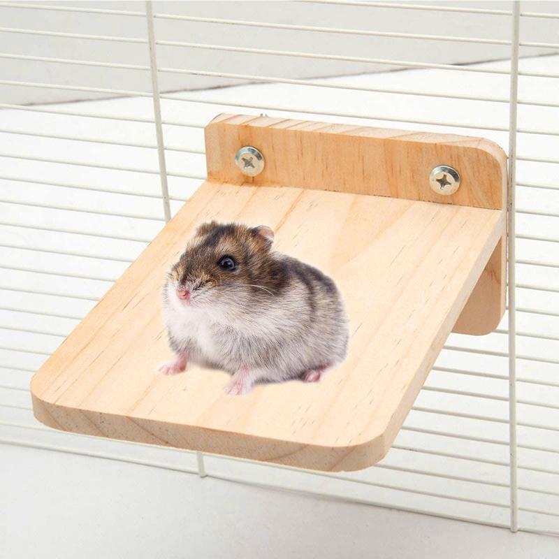 Bird Perch Stand Natural Wood  Platform for Parakeets Cockatiels Lovebirds