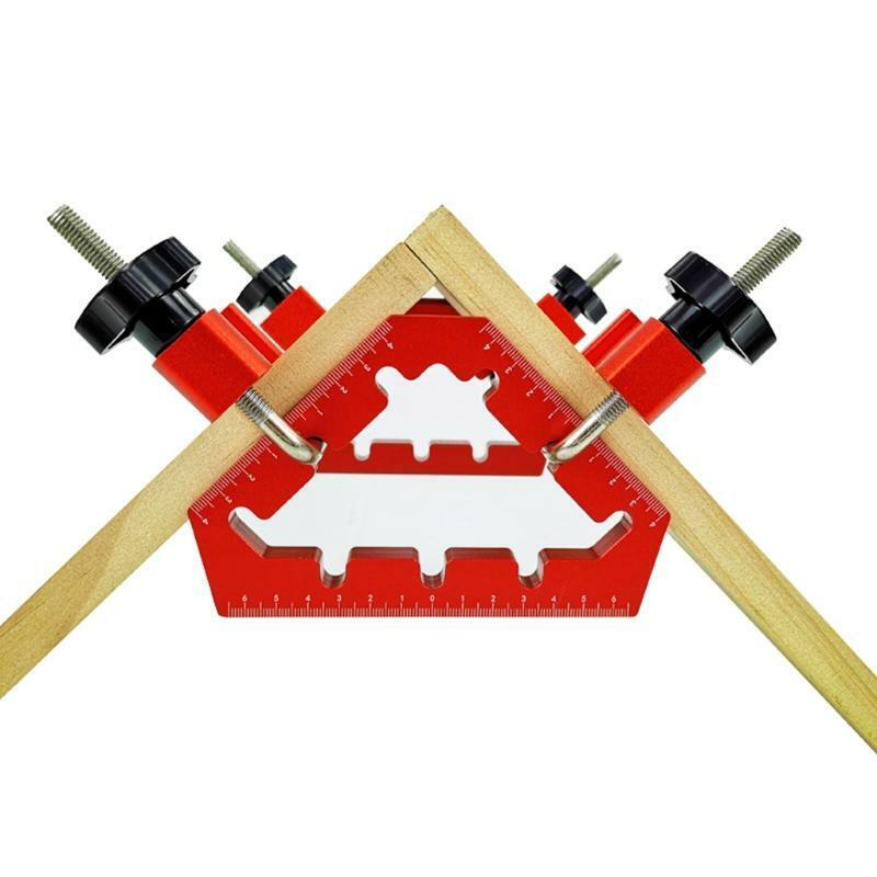 Woodworking Tools Auxiliary Fixture 45° 90° Right Angle L-shaped Corner Clamps