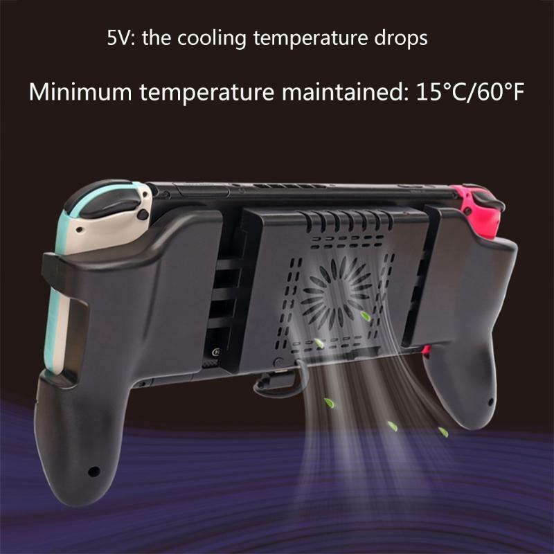 Host Cooling Charging Handle Integrated Grip Radiator for Switch & Switch OLED