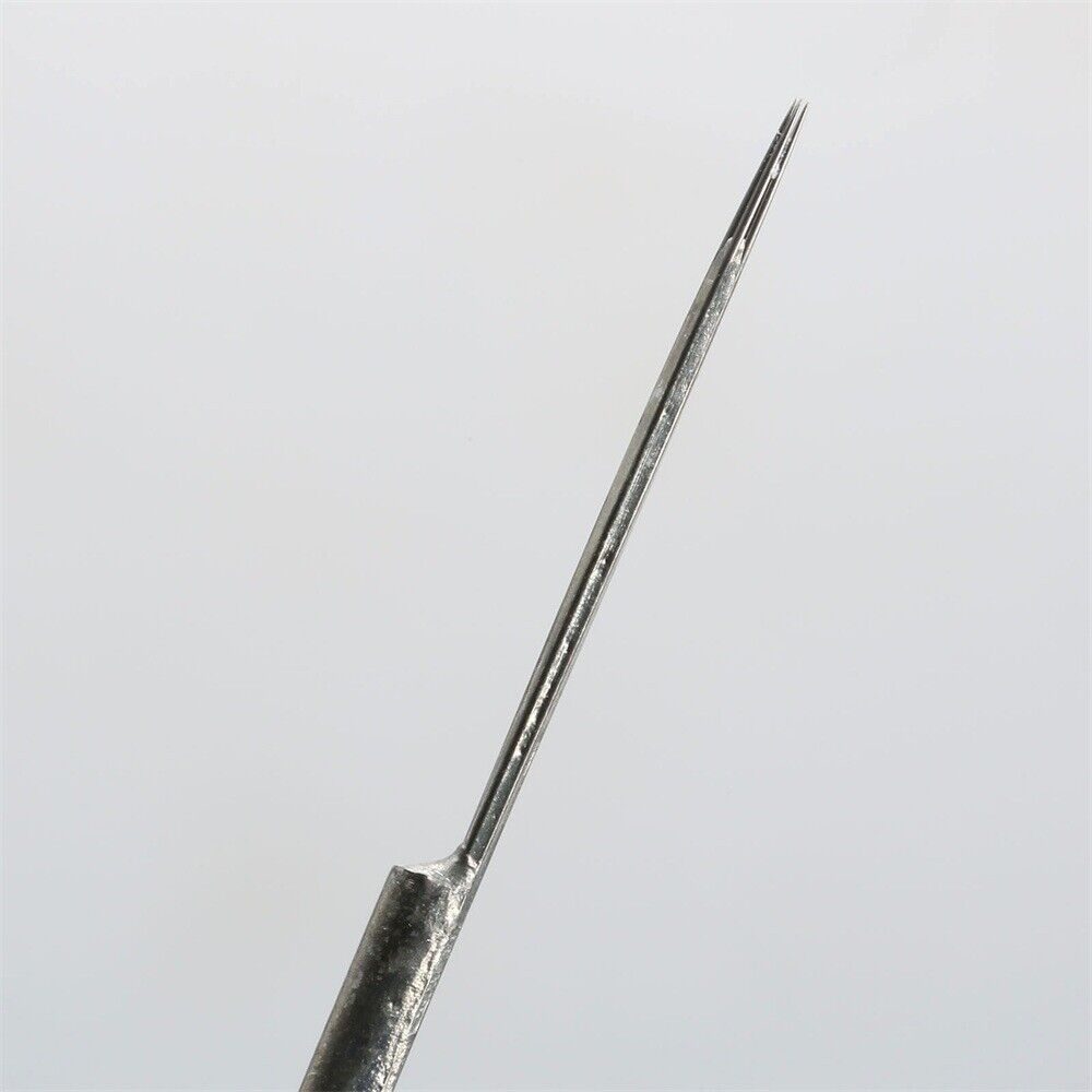 50Pcs 5.6" Stainless Steel 3/5/7/9RL 5RS Tattoo Needles Permanent Makeup Eyebrow