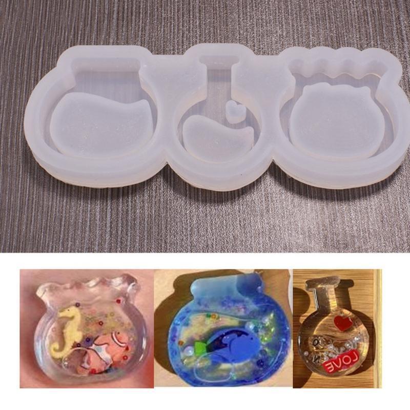 Diy Quicksand Bottle Wishing Bottle Drop Glue Silicone Mold Marine Series Mold