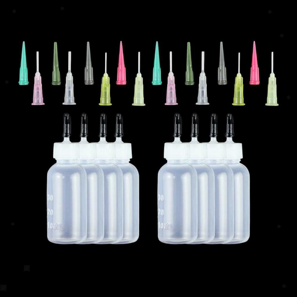 24Pcs Ink Pigment Oil  Bottles with Paint  Needle  Kit