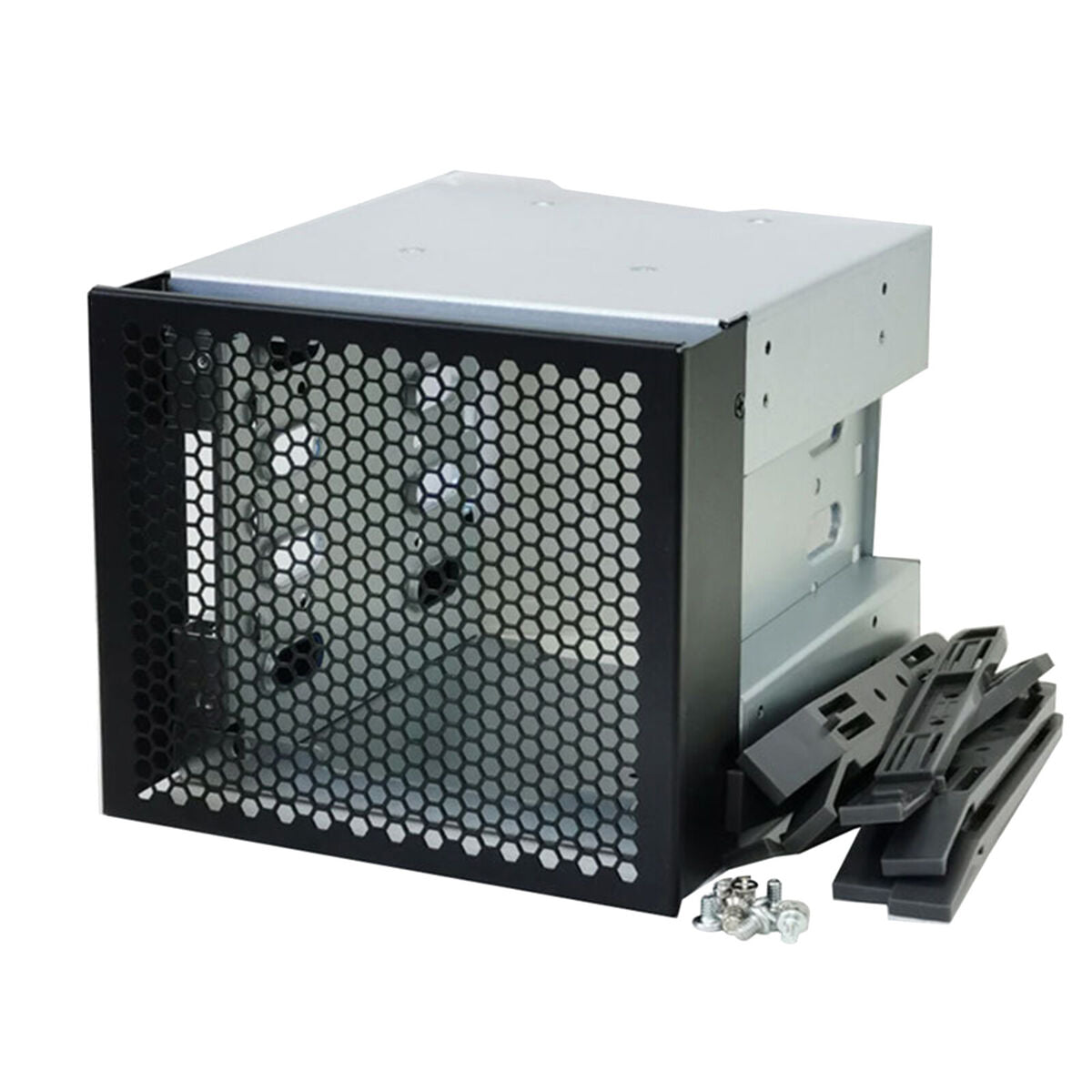 5" 4-Bay 3.5" SSD HDD Cage  Caddy Aluminum  Expansion Holder