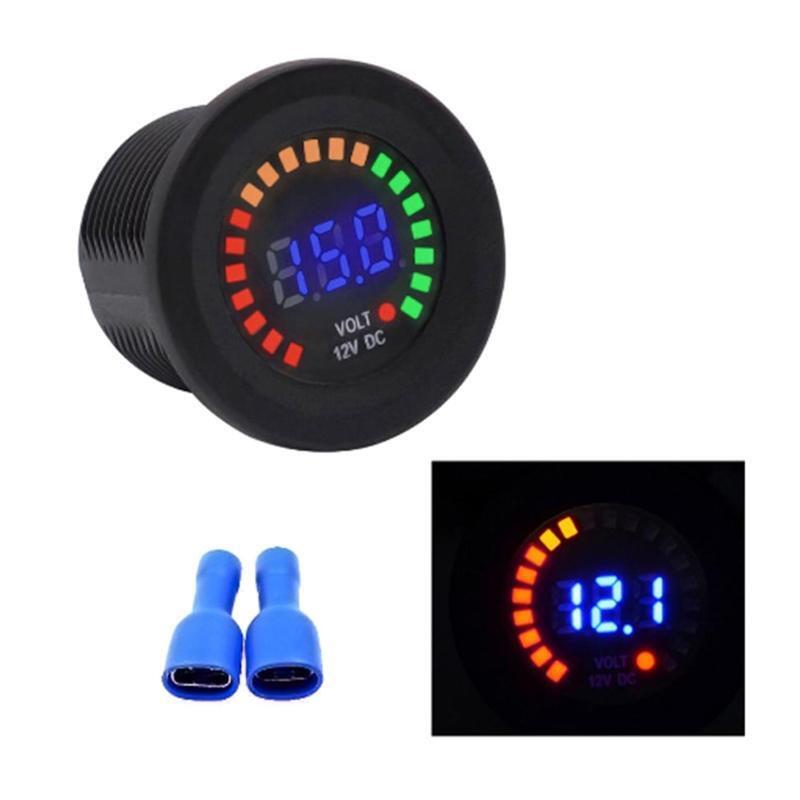 Digital Voltmeter for Car Boat Voltage Panel Meter LED Display DC 12V Voltmeter