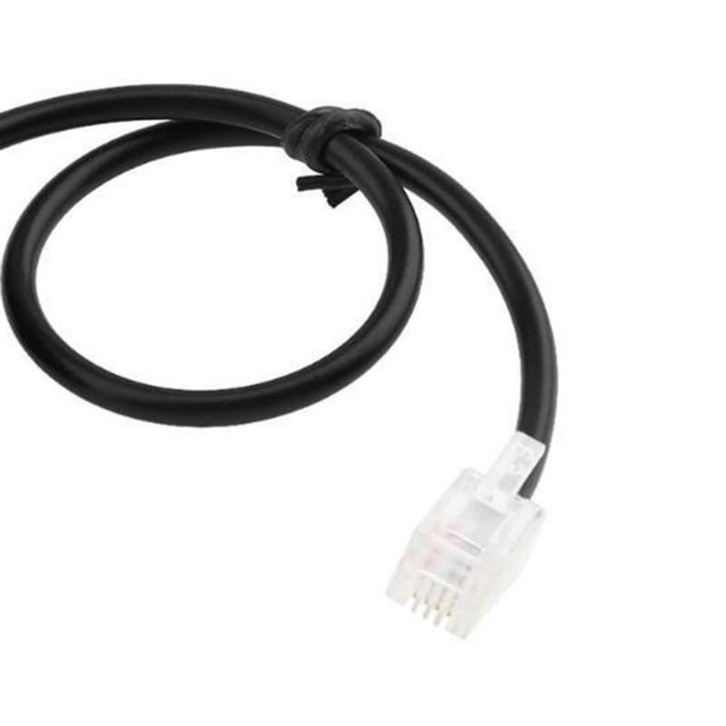 RJ9 4P4C Male-To-Female Port Connector Headset Phone Extension Cable Adapter