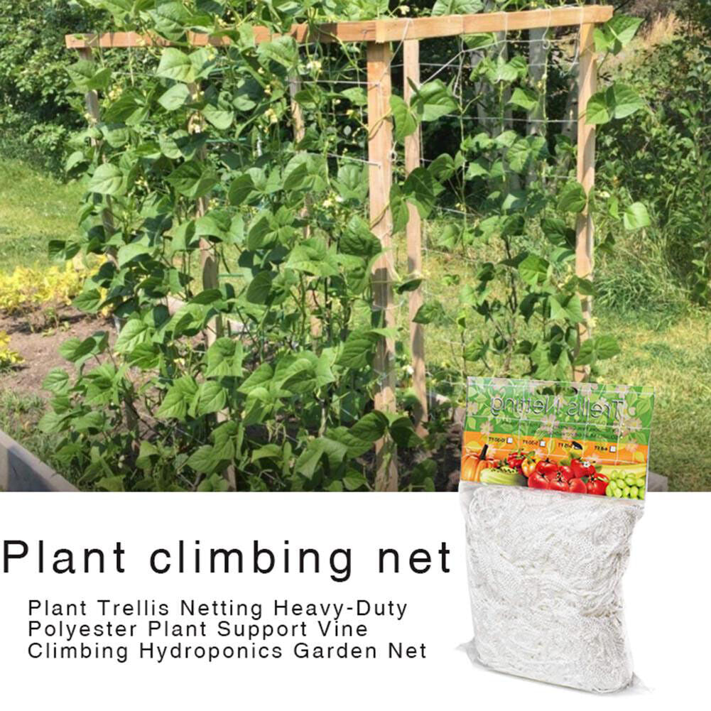 Garden Plant Climbing Net Polyester Grape Vine Grow Support Trellis Netting