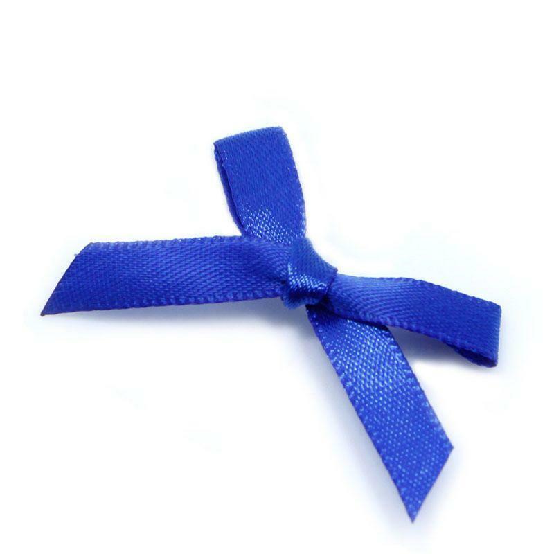 100Pcs Mini Satin Ribbon Flowers Bows Gift Craft Wedding Decoration ornament